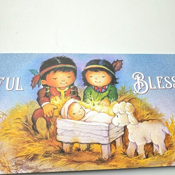 St. Labre Indian School Christmas Greeting Cards Lot Of 9 W/ Envelopes - Picture 13 of 13